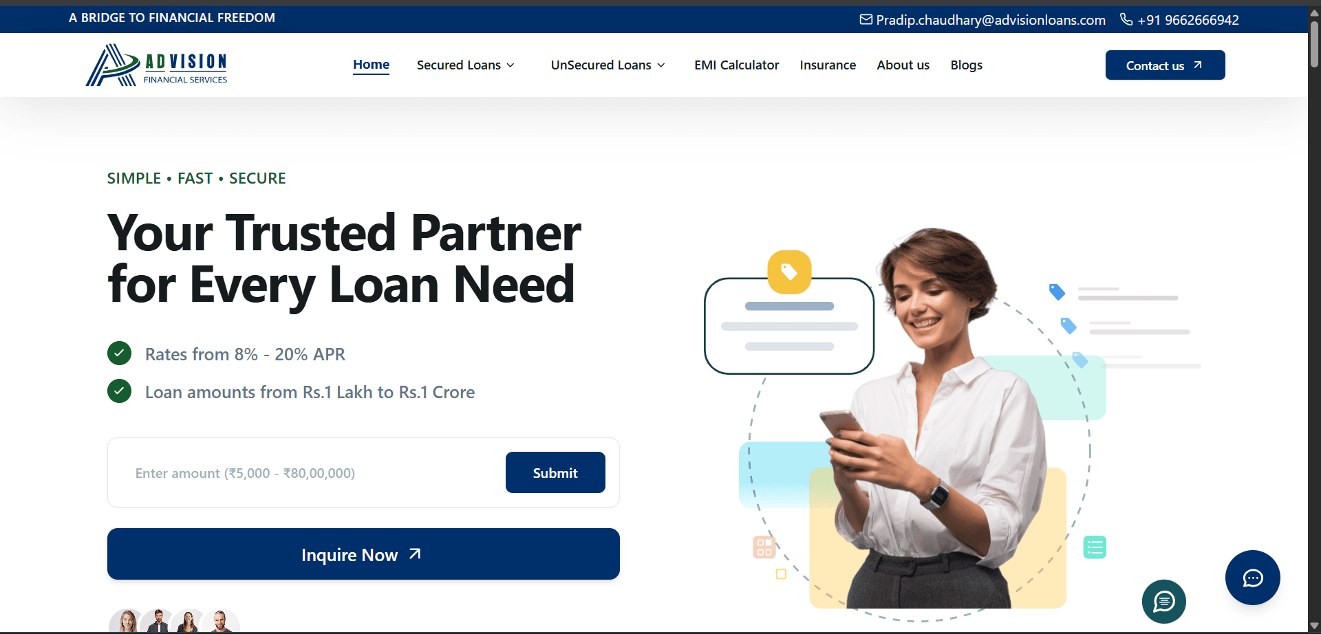 Advision Loans Loan Marketplace & Lead Platform — product interface screenshot